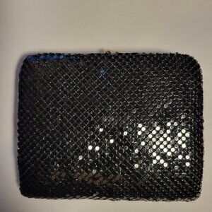 Vintage Black Mesh Tri-Fold Wallet by Loft House